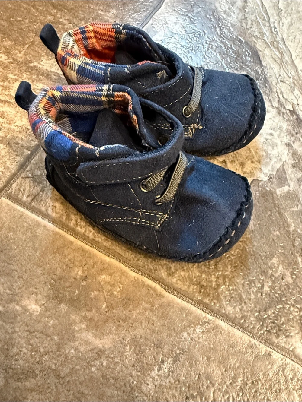 Baby Navy Blue Soft Sole Sneakers